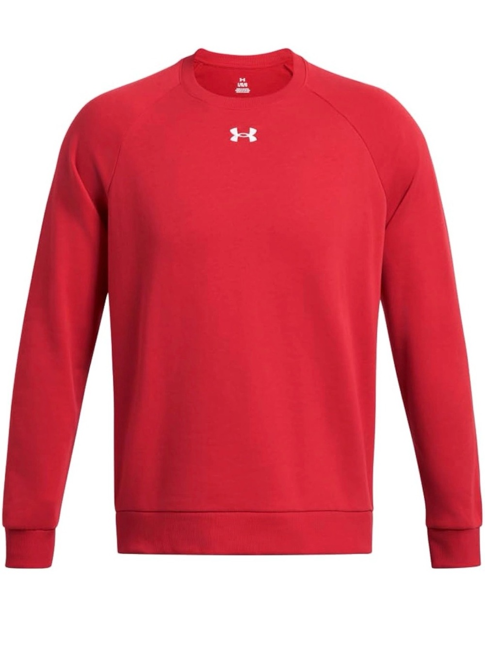Under Armour Men’s Red Crewneck Sweatshirt with White Logo